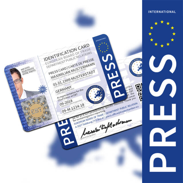 EBT | Department Public Relation | Mitgliedschaft & Internationaler Presseausweis